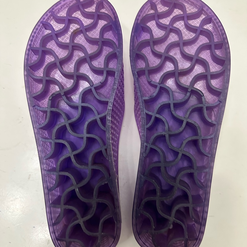Jeffrey Campbell Purple Jelly Slide Sandals - Picture 6 of 6